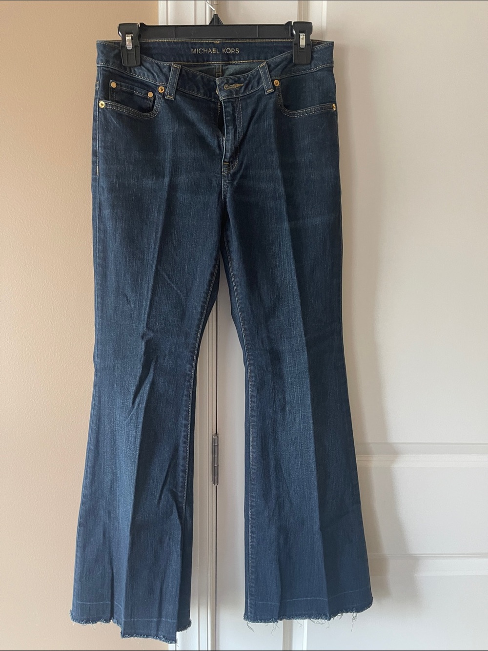 Michael Kors Dark Indigo Flare Jeans
